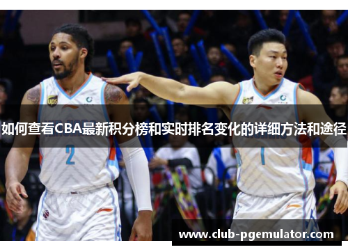 如何查看CBA最新积分榜和实时排名变化的详细方法和途径