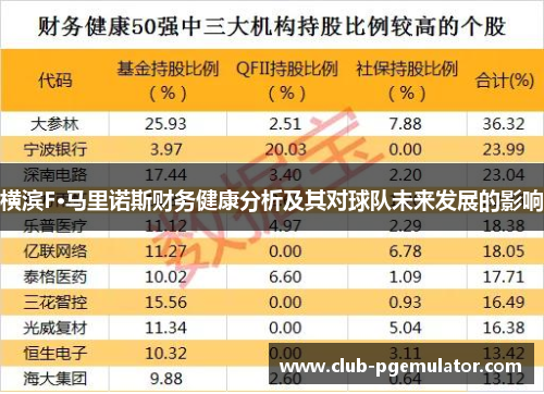 横滨F·马里诺斯财务健康分析及其对球队未来发展的影响